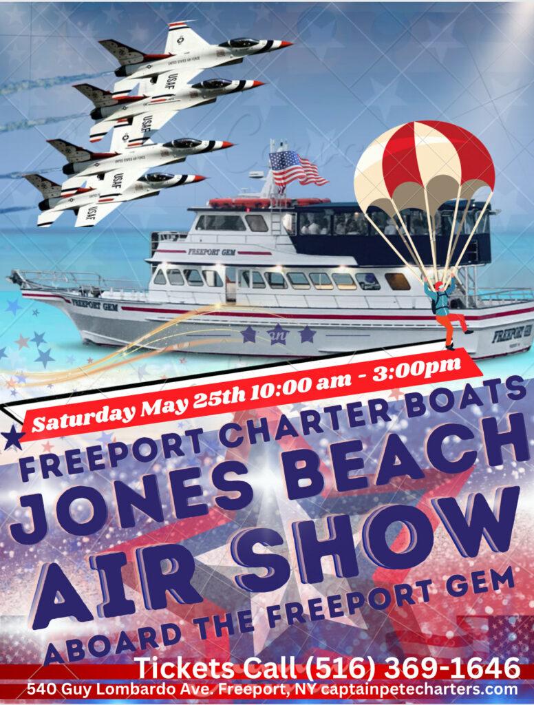 Freeport Charter Boat Jones Beach Air Show